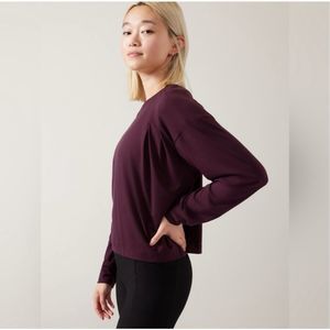 Athleta Elemental Long Sleeve Top Size Medium